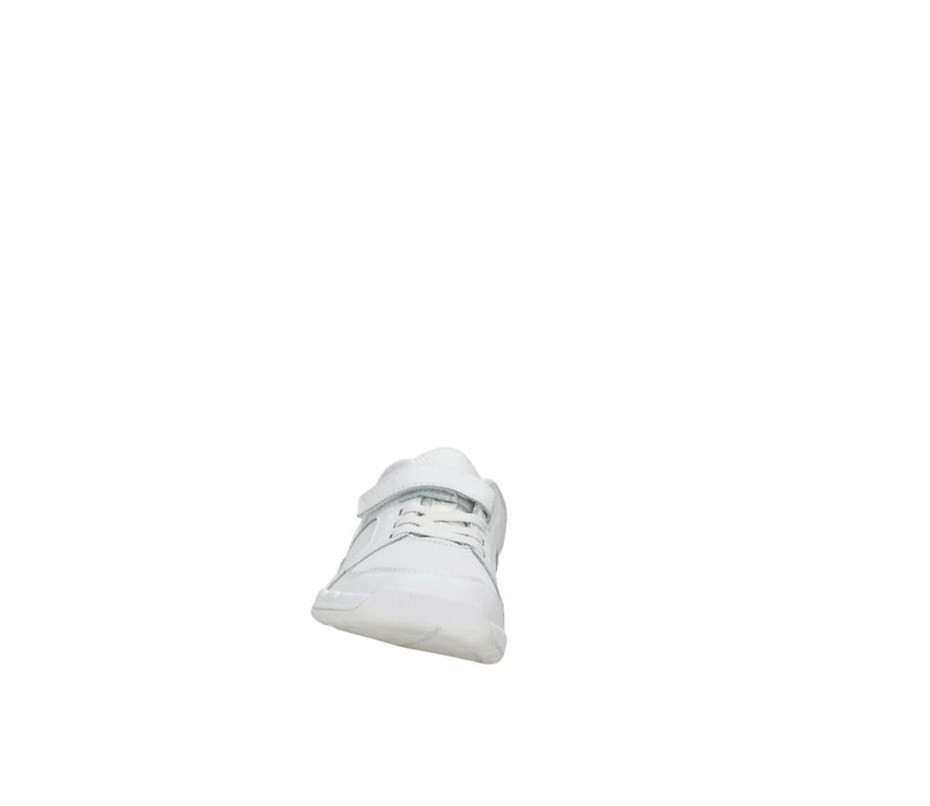 Baskets Clarks Orbit Ride Cuir Fille Blanche | PNHK26014