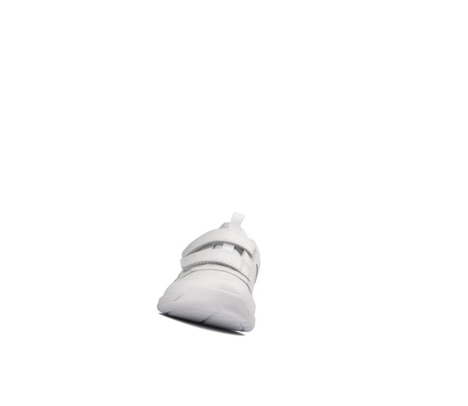 Baskets Clarks Orbit Sprint Cuir Fille Blanche | LTSD02689