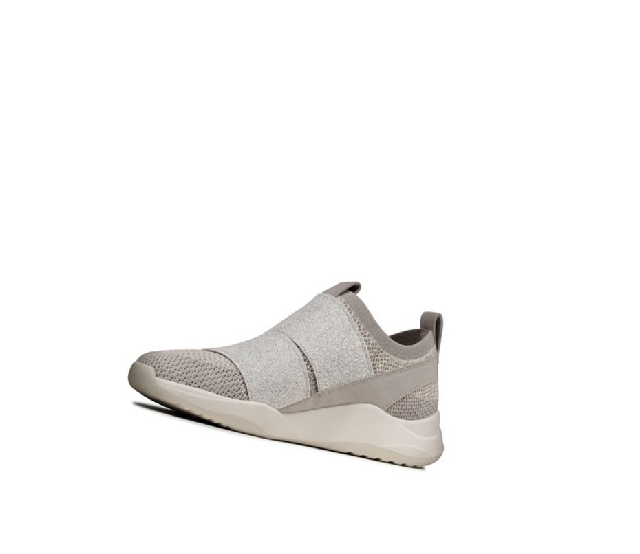 Baskets Clarks Sift Slip Femme Argent | VTPS06873