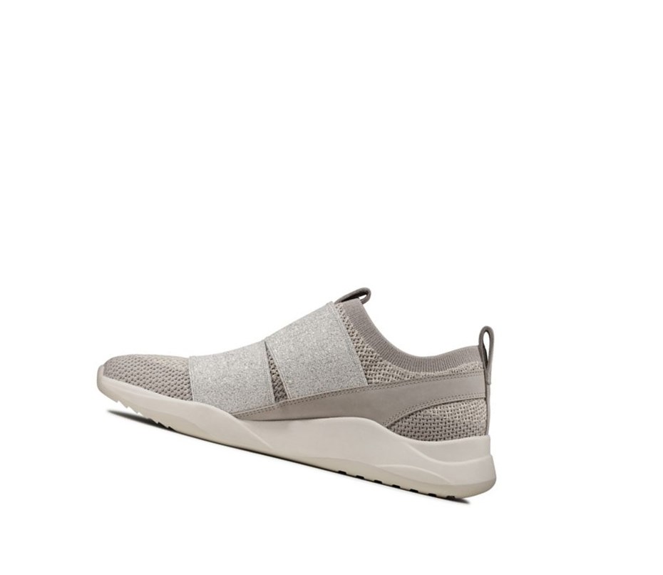 Baskets Clarks Sift Slip Femme Argent | VTPS06873