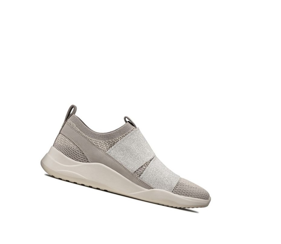 Baskets Clarks Sift Slip Femme Argent | VTPS06873