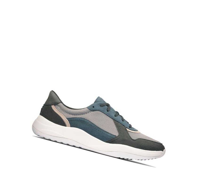 Baskets Clarks Sift Speed Textile Homme Bleu | EXPW21036