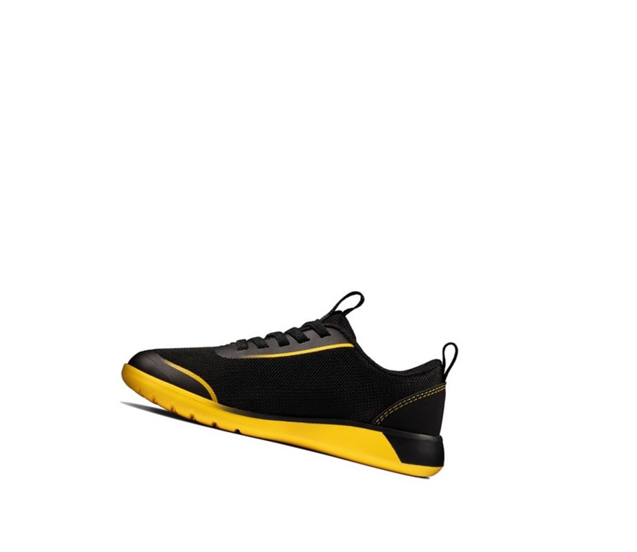 Baskets Clarks Suburb Spark Fille Noir Jaune | SZNR06294