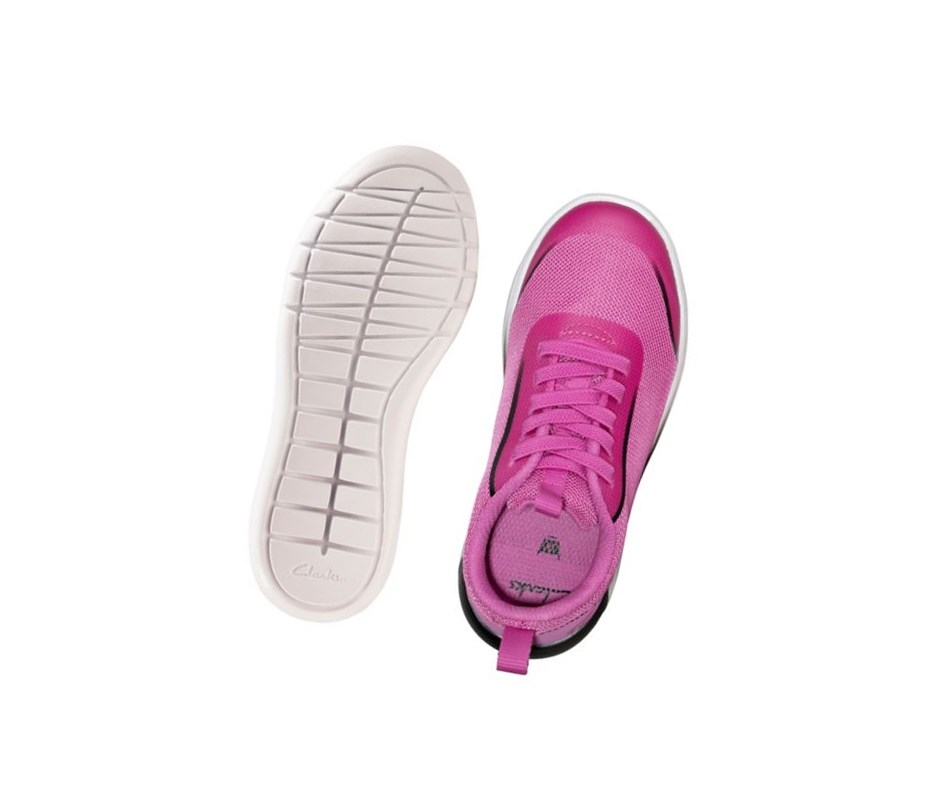 Baskets Clarks Suburb Spark Fille Rose | ISHJ58169