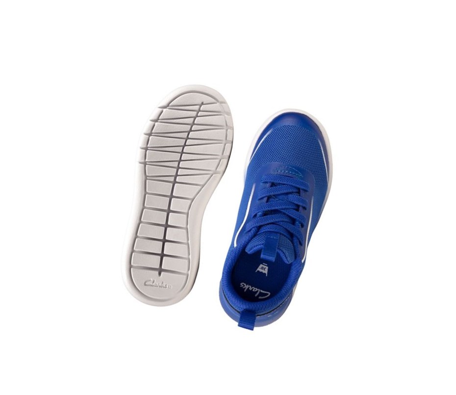 Baskets Clarks Suburb Spark Garcon Bleu | AYMW17894