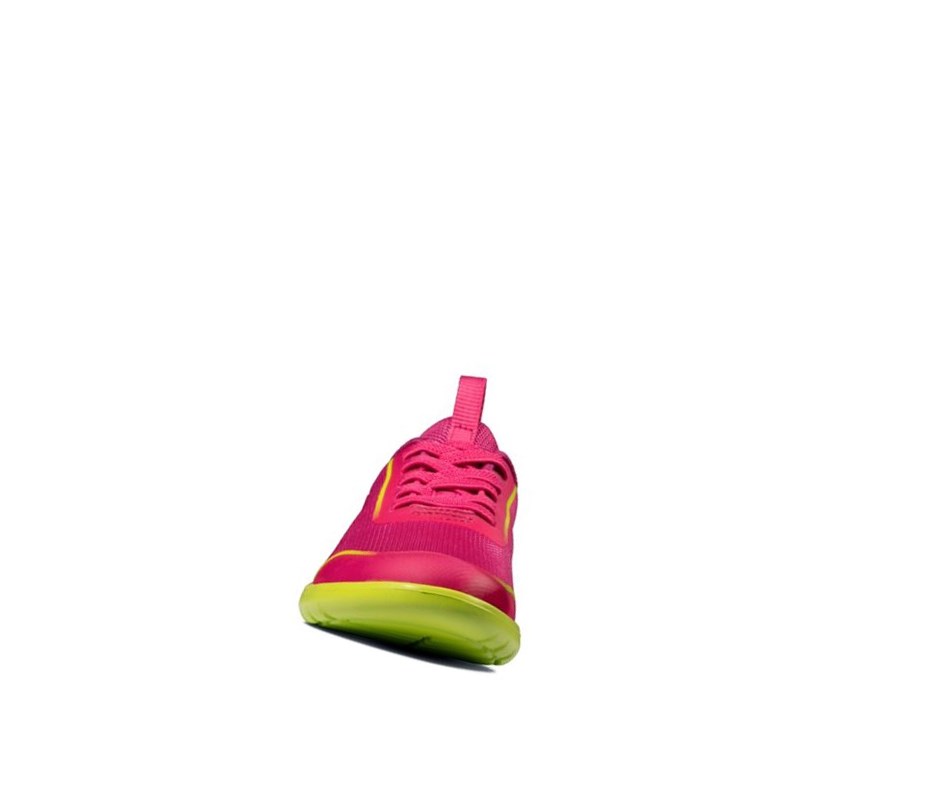 Baskets Clarks Suburb Spark Garcon Rose Citron | NXKU29187