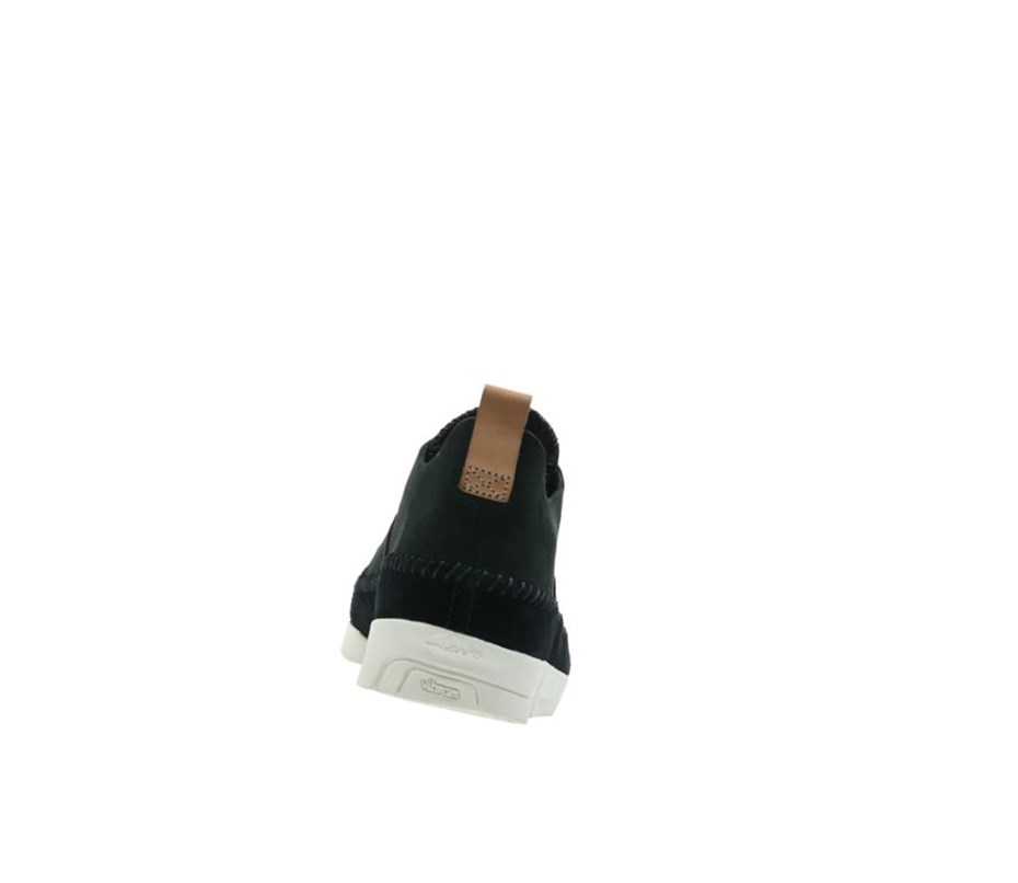 Baskets Clarks Trigenic Flex Nubuck Daim Homme Noir | NAXY20581