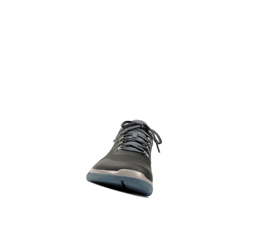 Baskets Clarks Triken Jump Textile Homme Bleu | GNIM54129