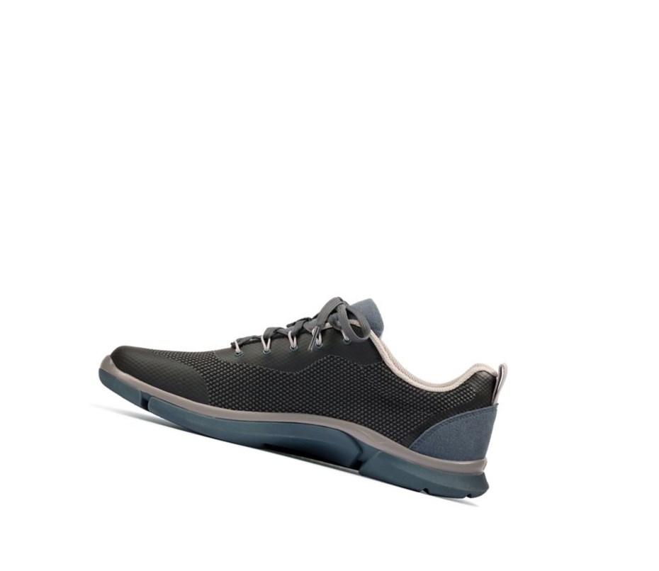 Baskets Clarks Triken Jump Textile Homme Bleu | GNIM54129