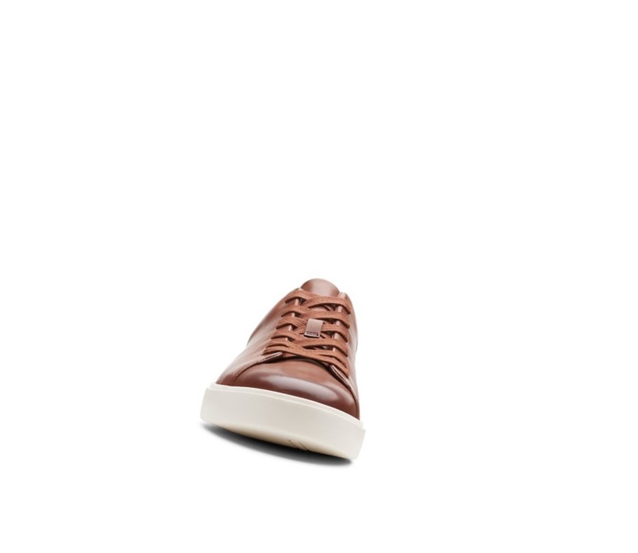 Baskets Clarks Un Costa Dentelle Cuir Homme Marron | ACNK58314