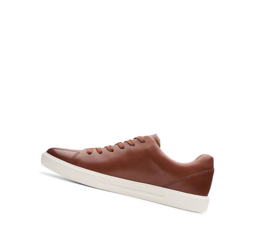 Baskets Clarks Un Costa Dentelle Cuir Homme Marron | ACNK58314