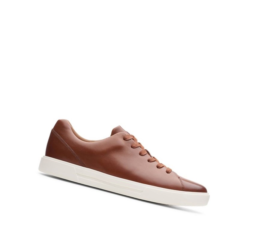 Baskets Clarks Un Costa Dentelle Cuir Homme Marron | ACNK58314