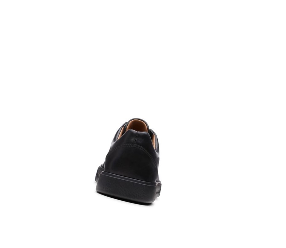 Baskets Clarks Un Costa Dentelle Cuir Homme Noir | OHRE78051