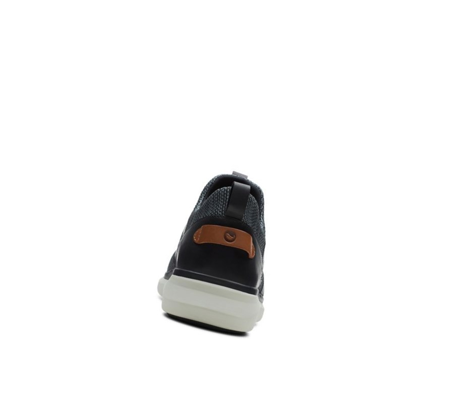 Baskets Clarks Un Globe Dentelle Cuir Homme Noir | TFSE40218