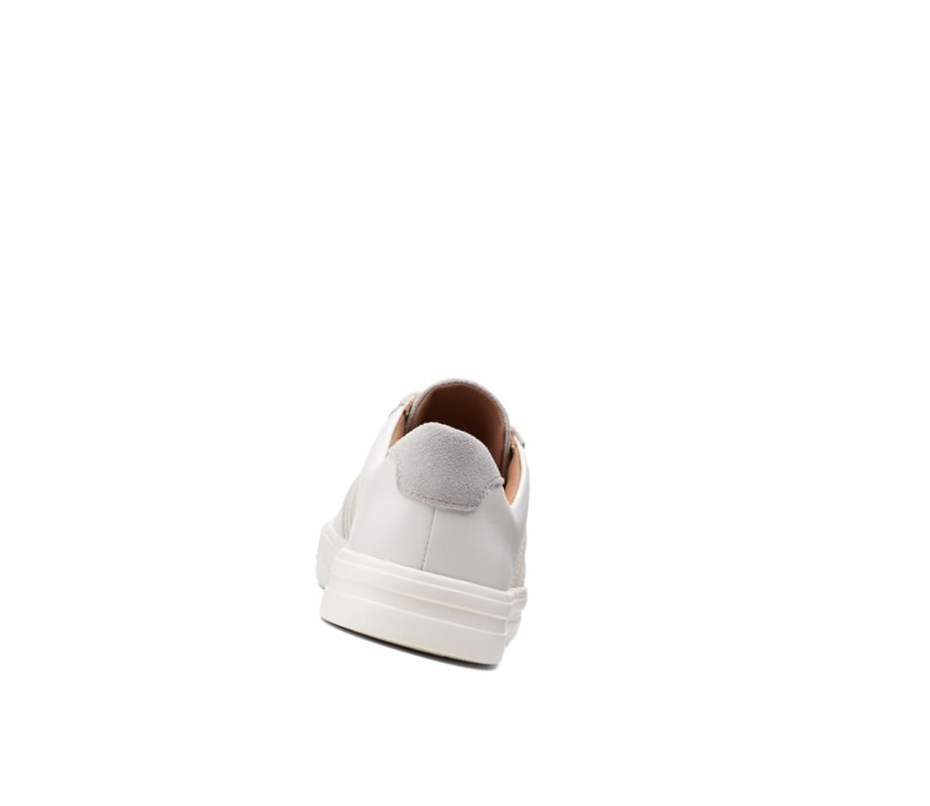 Baskets Clarks Un Maui Band Daim Femme Blanche | ZBIQ54721