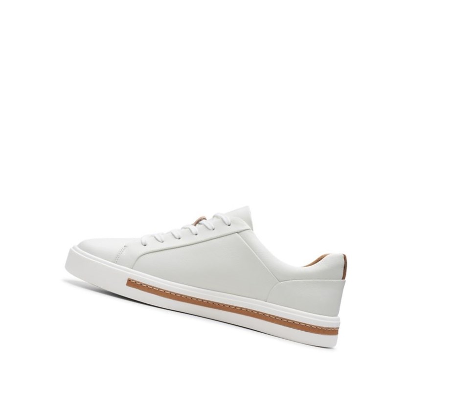 Baskets Clarks Un Maui Dentelle Cuir Femme Blanche | IBQP54307