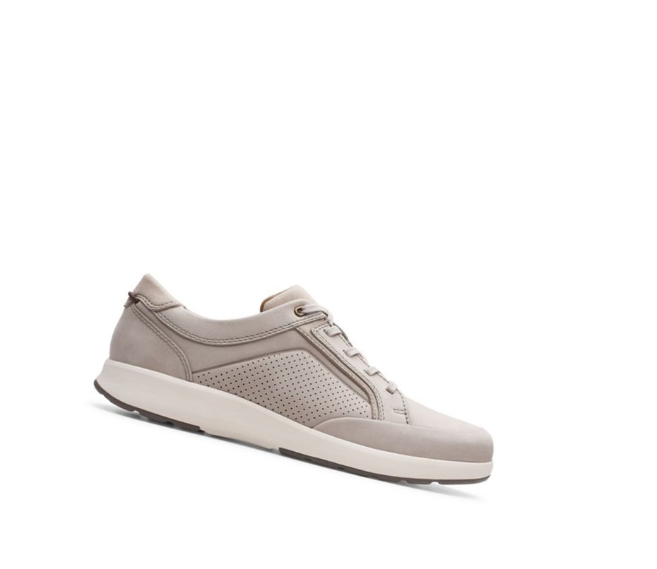 Baskets Clarks Un Trail Form Nubuck Daim Homme Doré | PILC18325