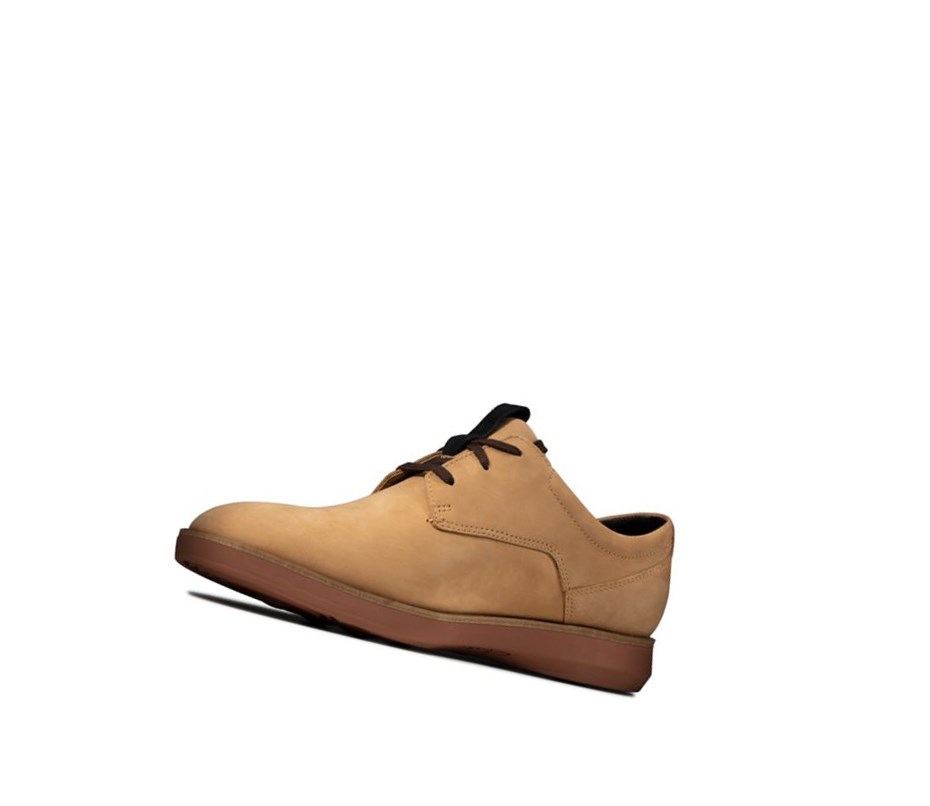 Baskets Décontractées Clarks Banwell Dentelle Nubuck Homme Marron Clair | YFXQ07159