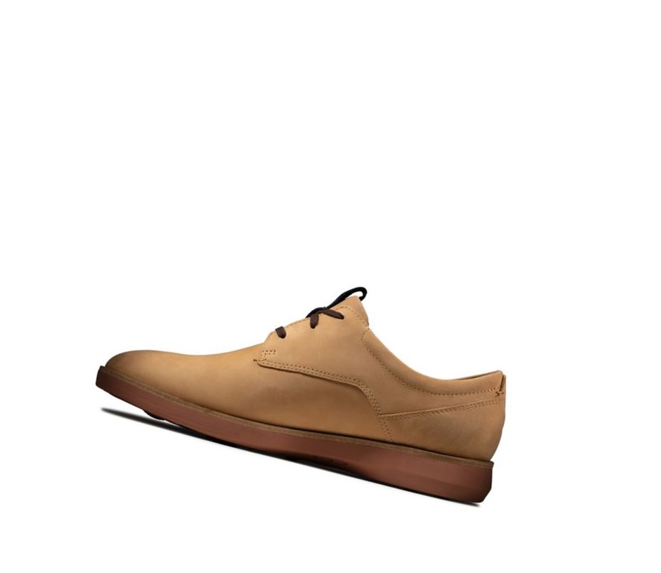 Baskets Décontractées Clarks Banwell Dentelle Nubuck Homme Marron Clair | YFXQ07159