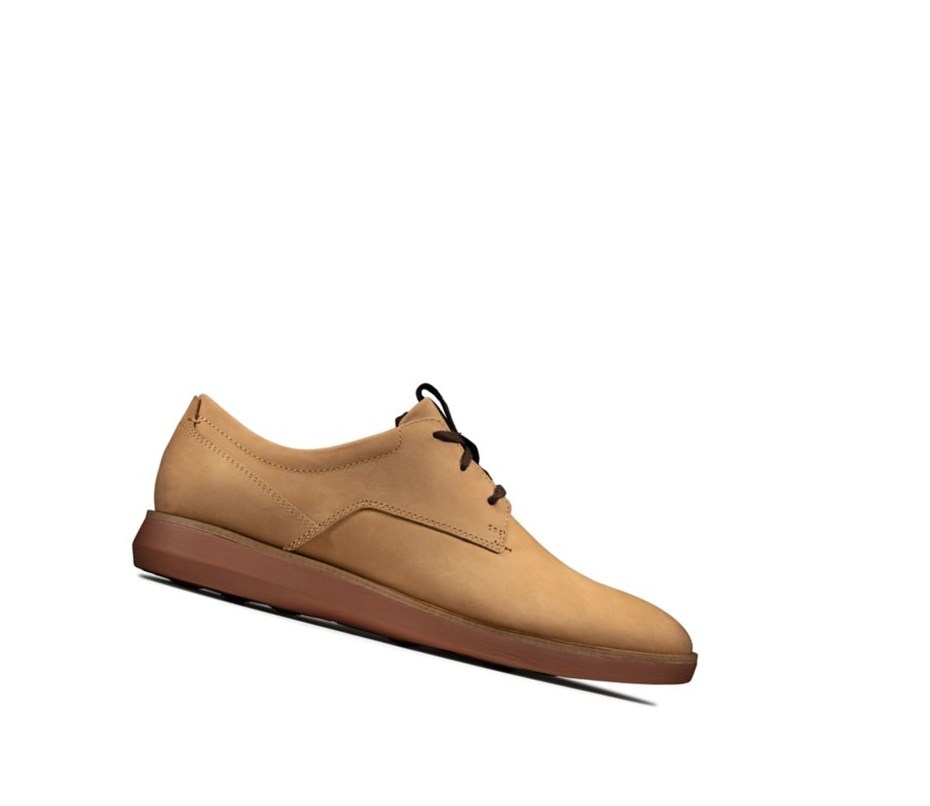 Baskets Décontractées Clarks Banwell Dentelle Nubuck Homme Marron Clair | YFXQ07159