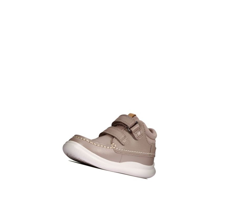 Baskets Décontractées Clarks Crest Tuktu Cuir Fille Rose | AYTU76489