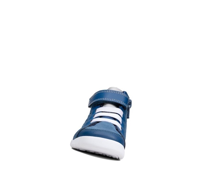 Baskets Décontractées Clarks Emery Beat Daim Garcon Bleu | DVZS71036