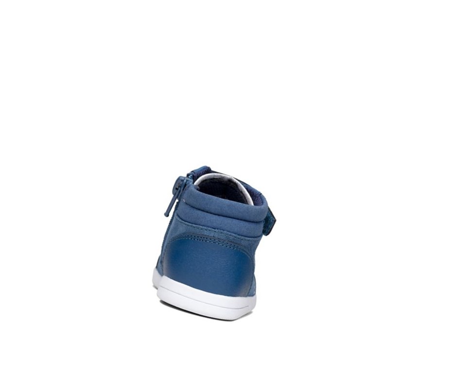 Baskets Décontractées Clarks Emery Beat Daim Garcon Bleu | DVZS71036