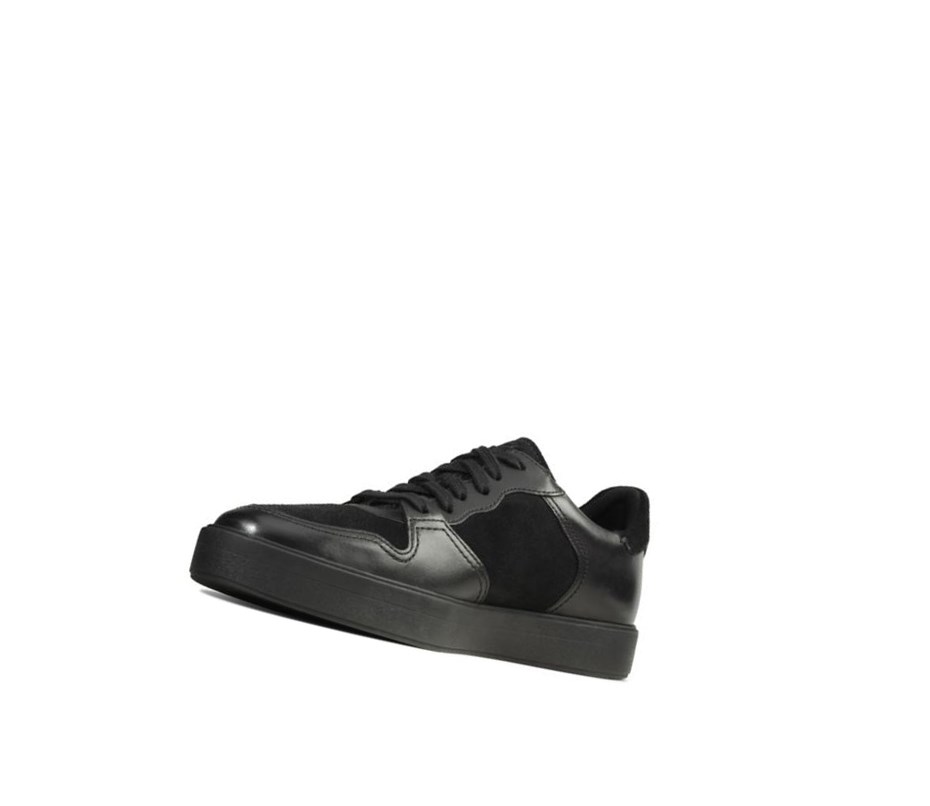 Baskets Décontractées Clarks Hero Jump Daim Homme Noir | VCHW54376