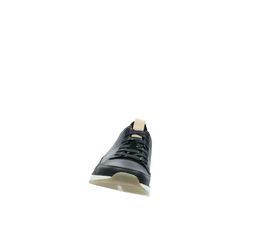 Baskets Décontractées Clarks Tri Spark Nubuck Femme Noir | MAPD59627