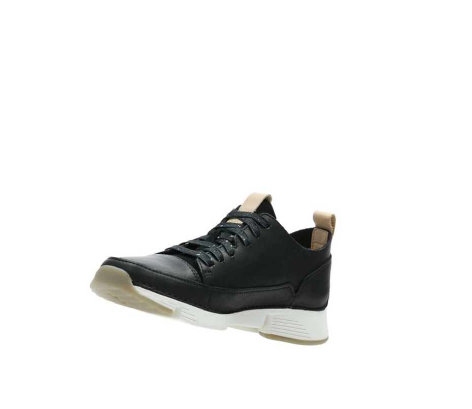 Baskets Décontractées Clarks Tri Spark Nubuck Femme Noir | MAPD59627