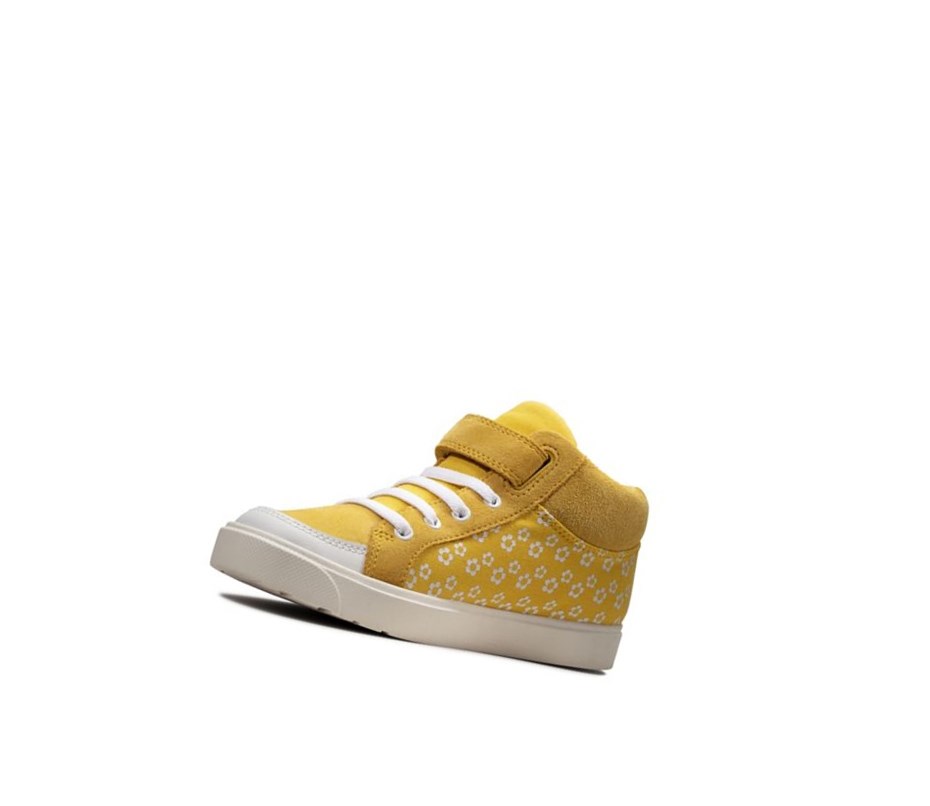 Bottes Casual Clarks City Hop Fille Jaune | RXYJ95362