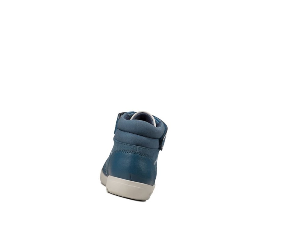 Bottes Casual Clarks Emery Beat Daim Garcon Bleu | OZJU98735