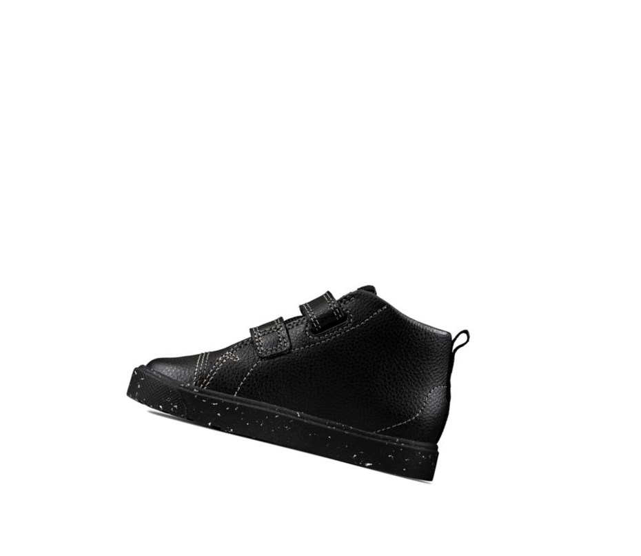 Bottes Cuir Clarks City Storm Hi Cuir Fille Noir | KMGV23094