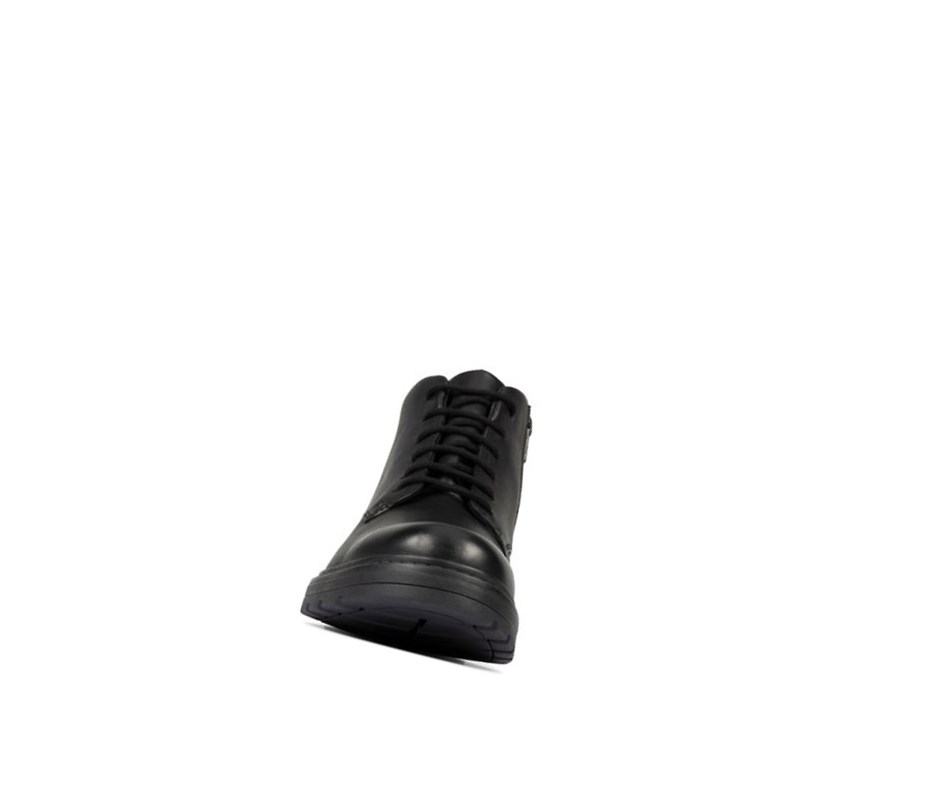 Bottes Cuir Clarks Loxham Walk Gore-tex Cuir Garcon Noir | JXMD14375