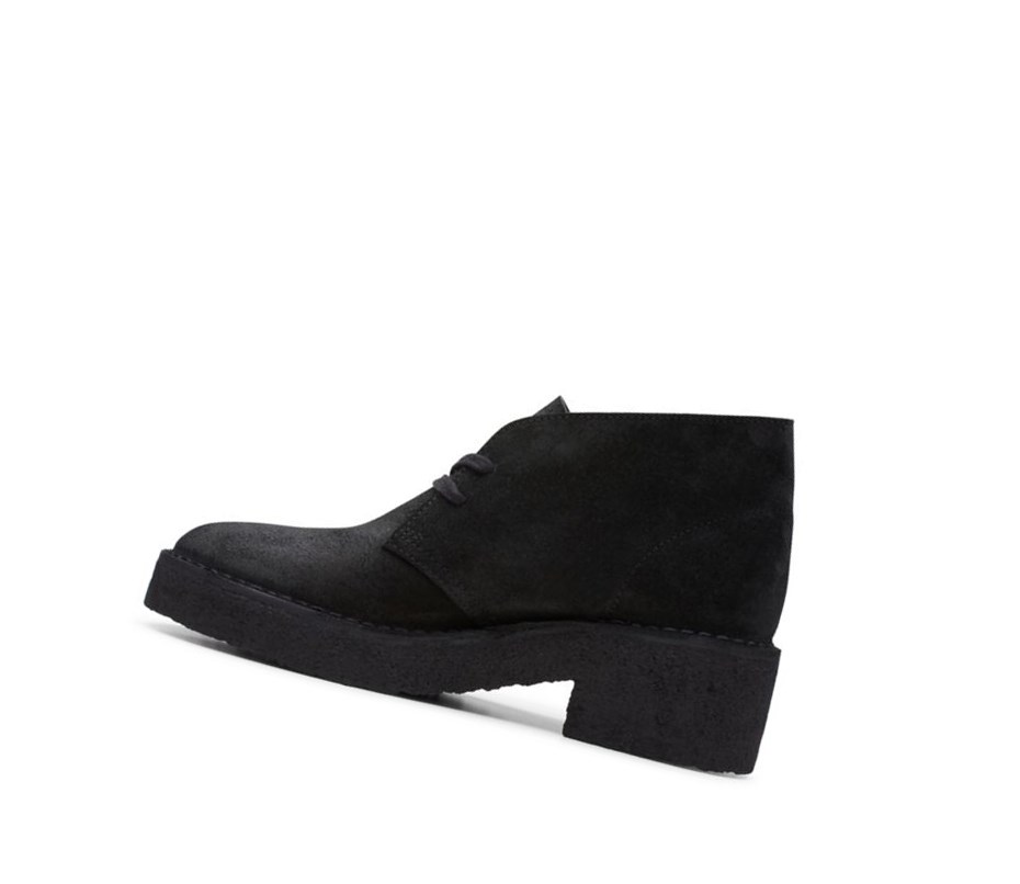 Bottes Du Désert Clarks Arisa Daim Femme Noir | BXSE18349