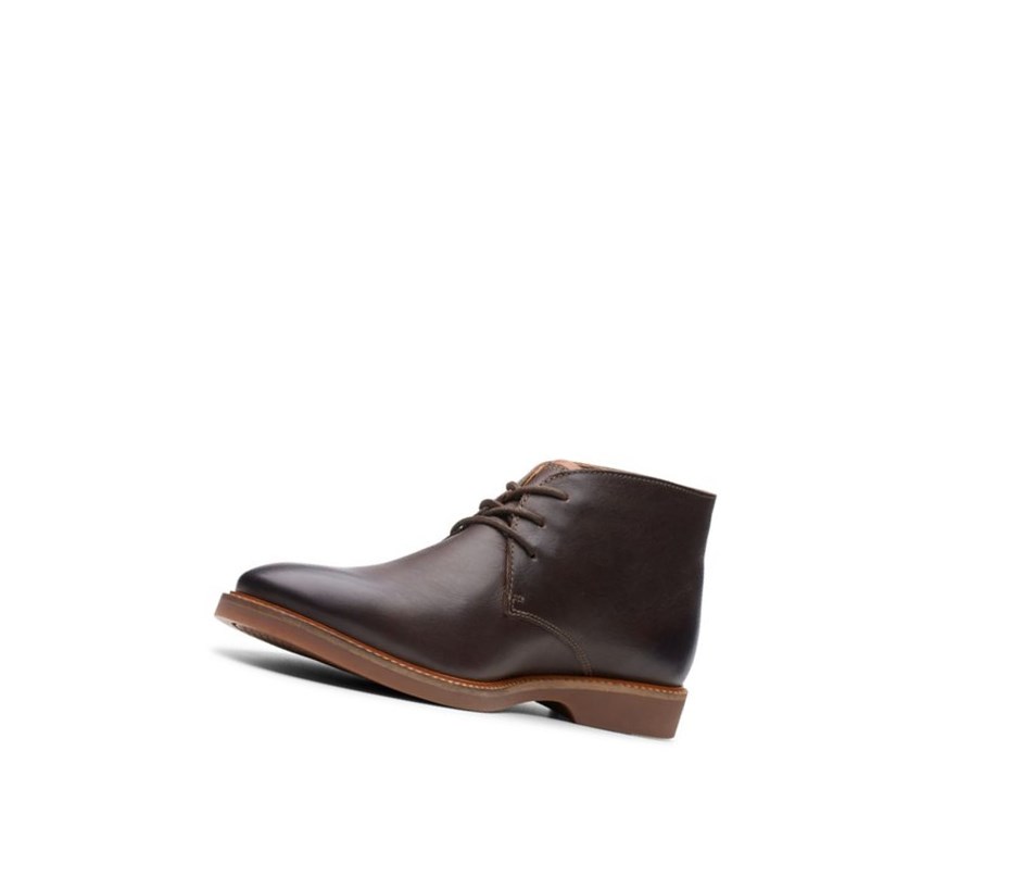 Bottes Du Désert Clarks Atticus Limit Cuir Homme Marron Foncé | BRMZ45128