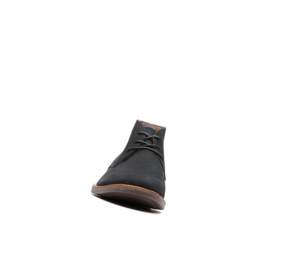 Bottes Du Désert Clarks Atticus Limit Nubuck Cuir Homme Noir | RPLW94287