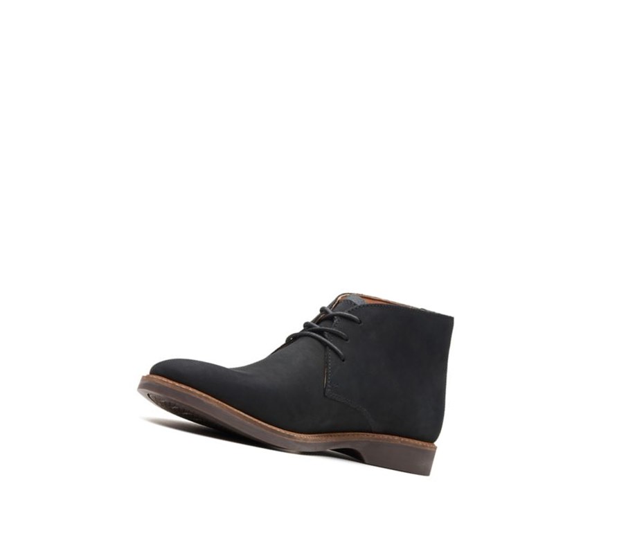 Bottes Du Désert Clarks Atticus Limit Nubuck Cuir Homme Noir | RPLW94287