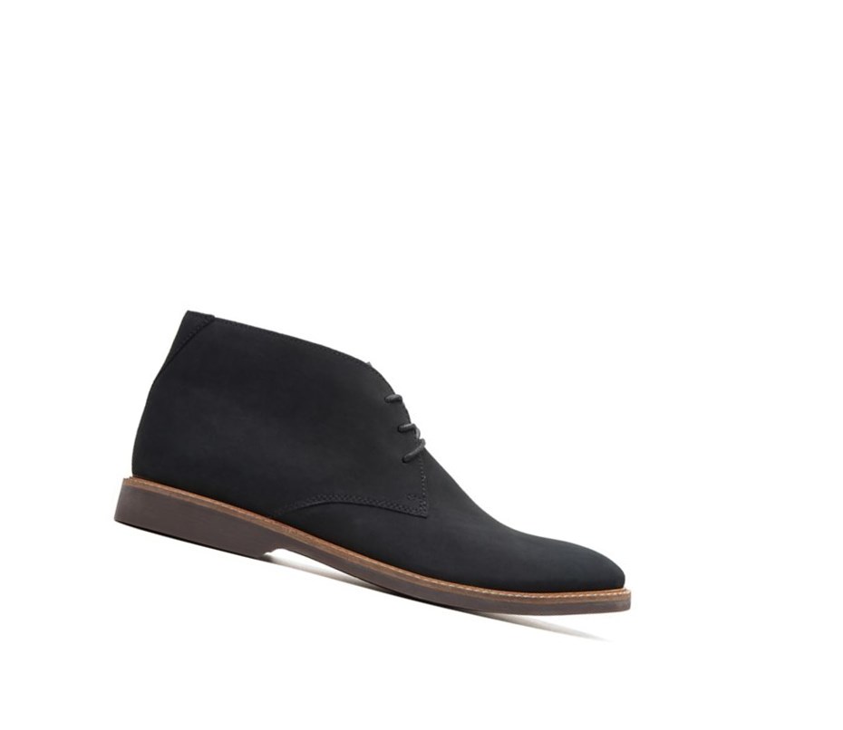 Bottes Du Désert Clarks Atticus Limit Nubuck Cuir Homme Noir | RPLW94287