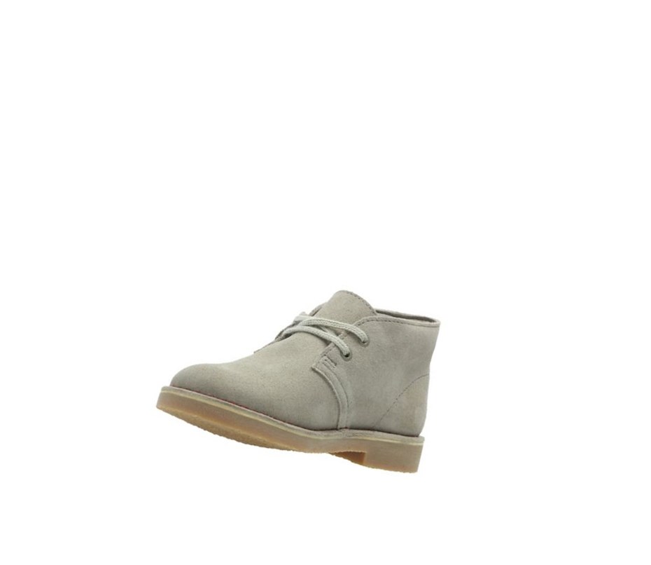 Bottes Du Désert Clarks Iconic Embossed Daim Fille Beige | IZPJ94528