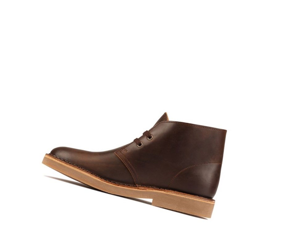 Bottes Du Désert Clarks Legere Cuir Femme Marron Foncé | DVNU91206