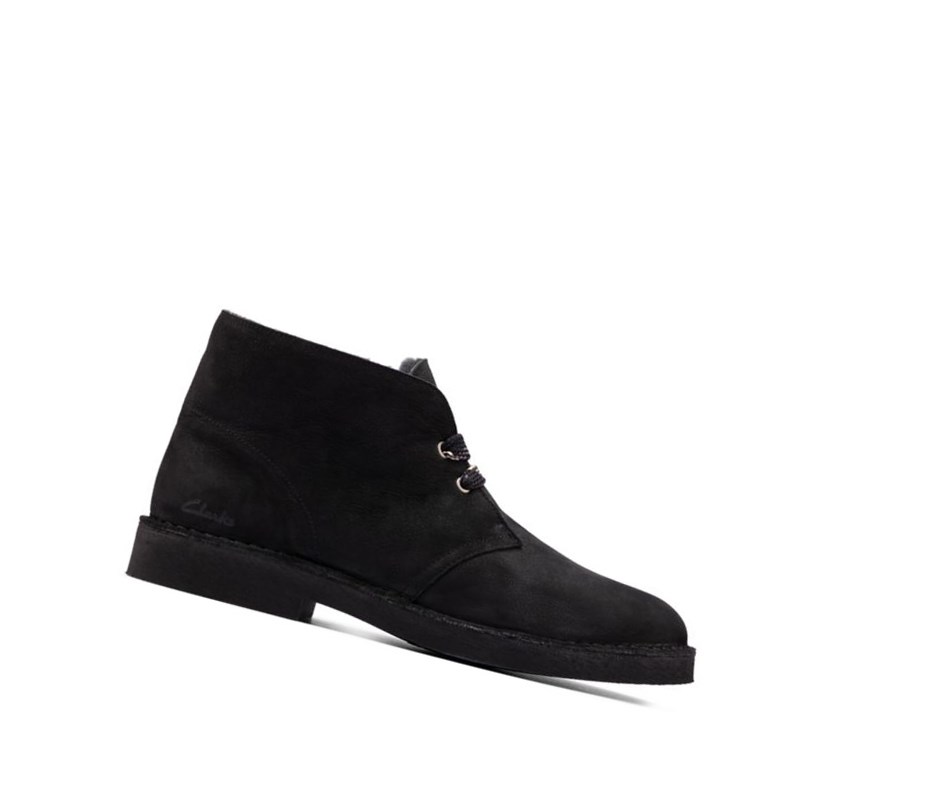 Bottes Du Désert Clarks Legere Daim Homme Noir | HZEC08615