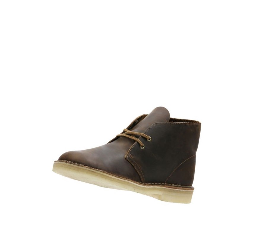 Bottes Du Désert Clarks Originale Cuir Homme Marron Foncé | GZRP27406