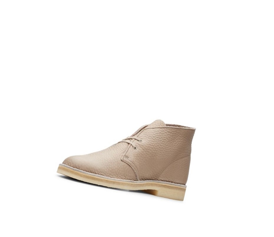 Bottes Du Désert Clarks Originale Cuir Homme Beige | IXZA94386