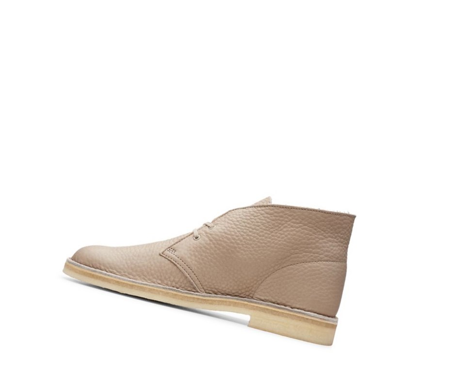 Bottes Du Désert Clarks Originale Cuir Homme Beige | IXZA94386