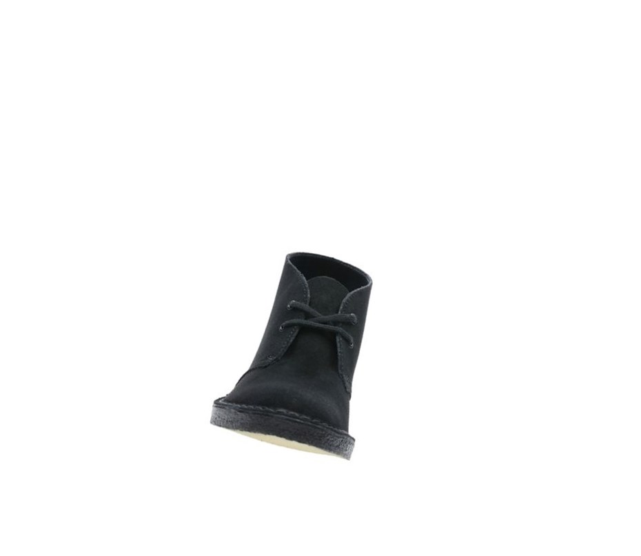 Bottes Du Désert Clarks Originale Daim Femme Noir | NGTW19807