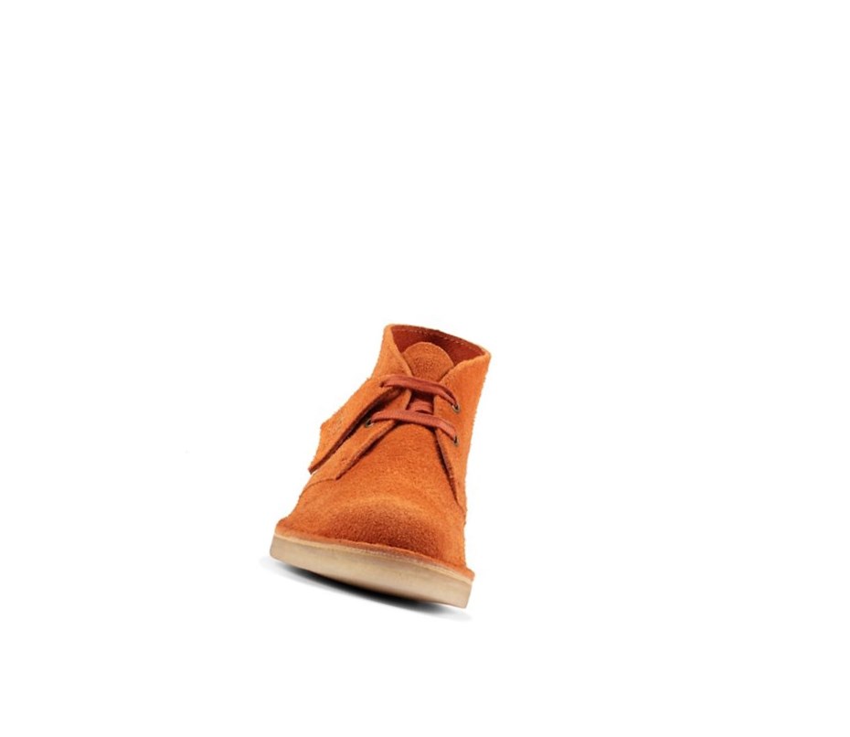 Bottes Du Désert Clarks Originale Daim Femme Orange | NJPO59378