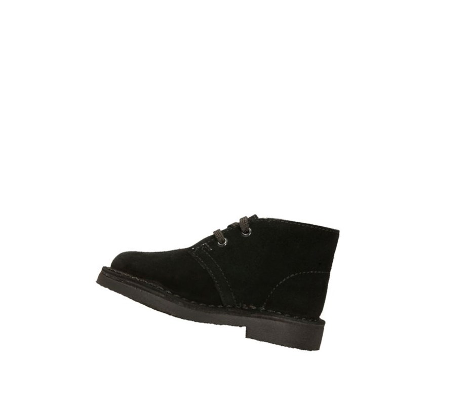 Bottes Du Désert Clarks Originale Daim Fille Noir | QVOH20617