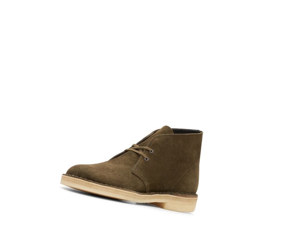 Bottes Du Désert Clarks Originale Daim Homme Vert Olive Foncé | SZMJ28195