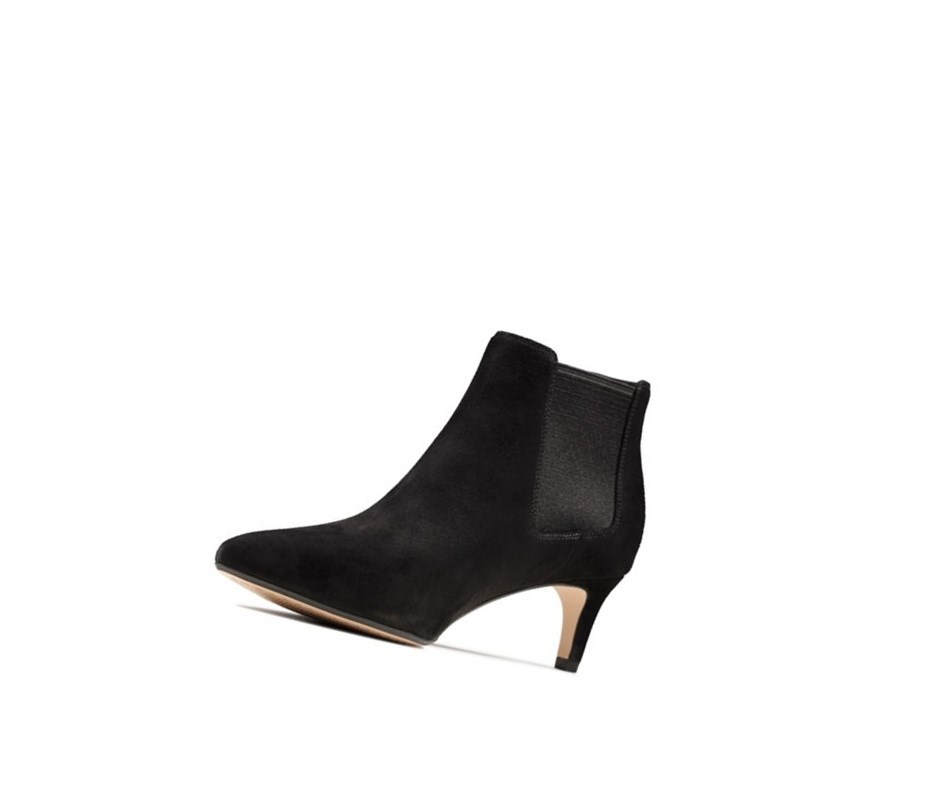 Bottes à Talons Clarks Laina 55 Daim Femme Noir | ZGLK69451